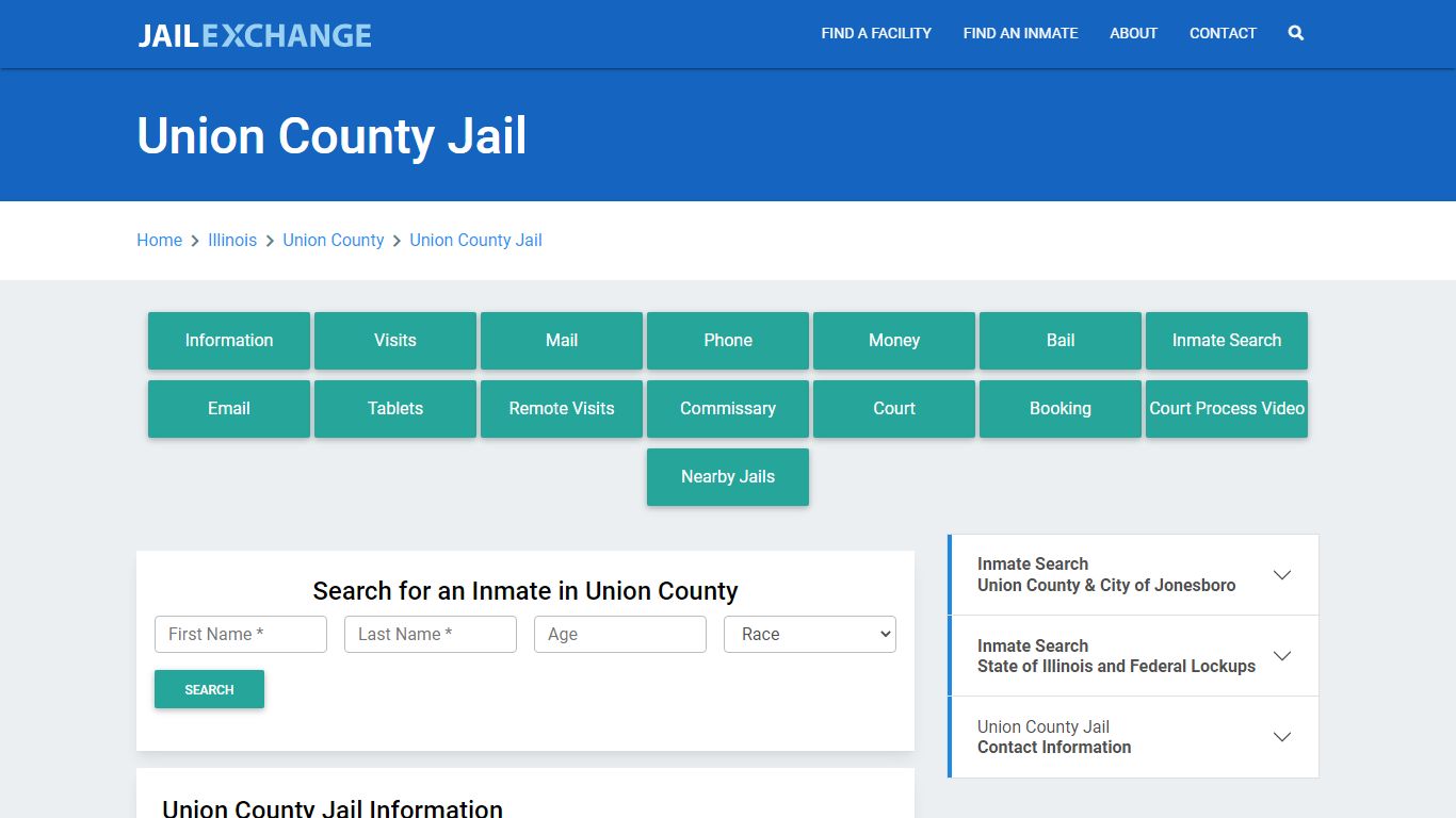 Union County Jail Roster Lookup, IL, Inmate Search