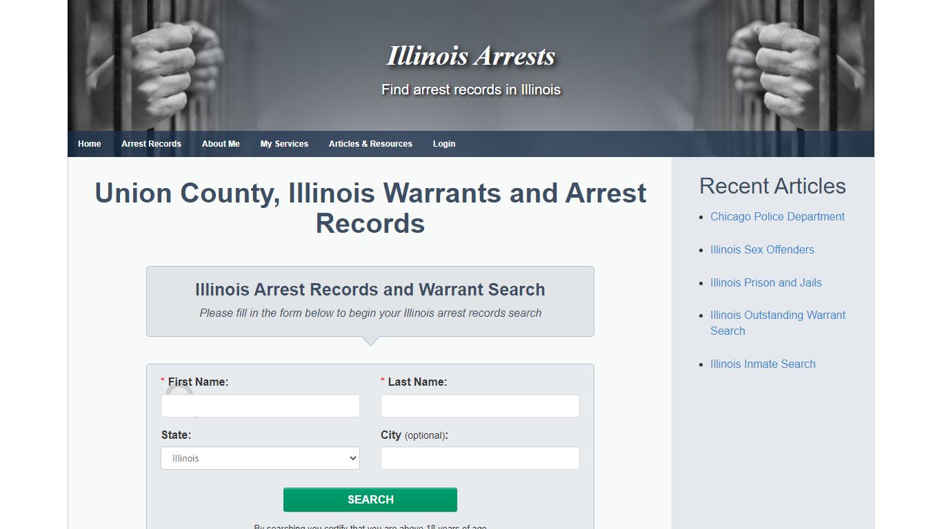 Union County, Illinois Warrants and Arrest Records