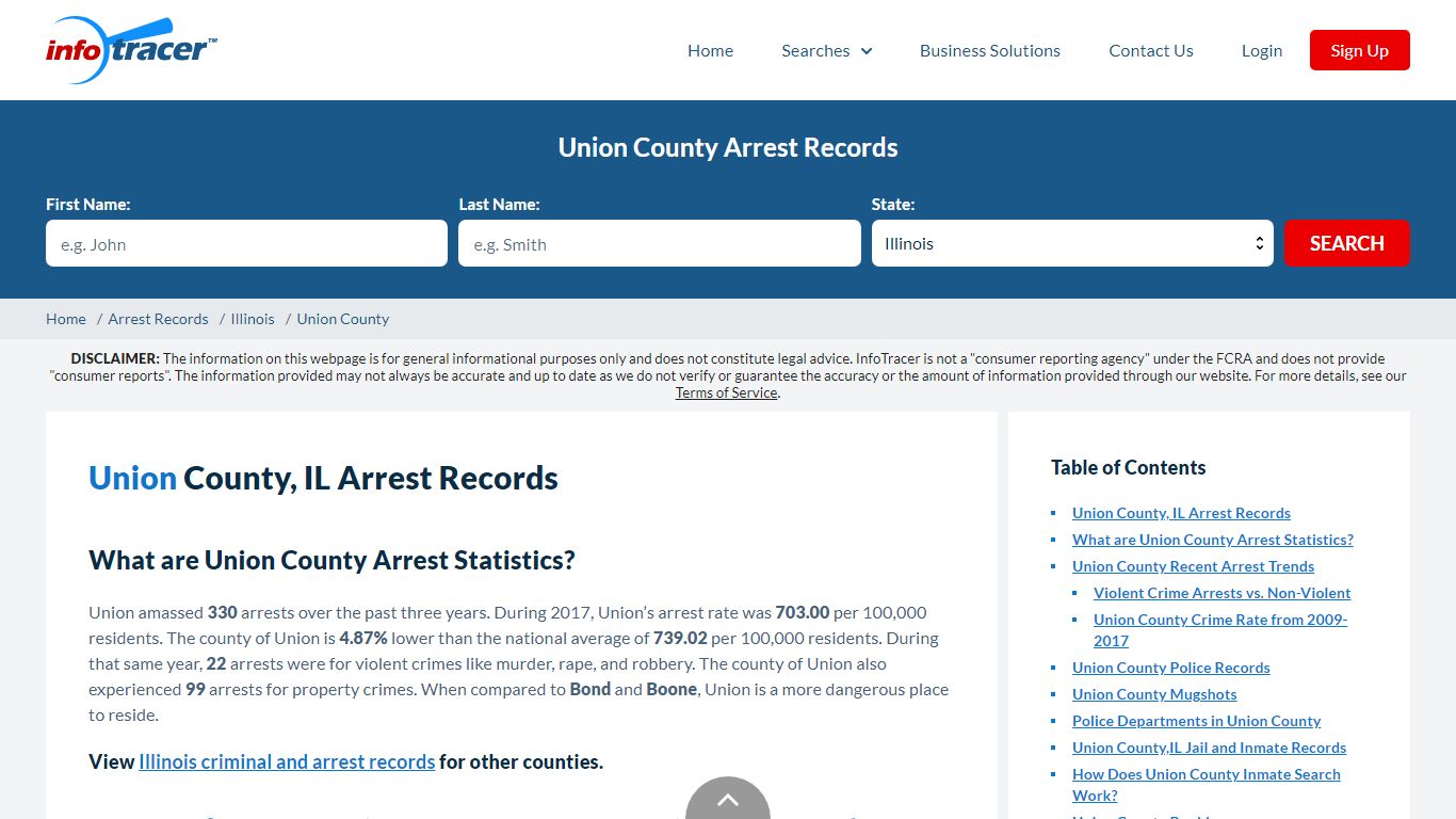 Union County, IL Arrests, Mugshots & Jail Records - InfoTracer